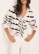 MINT VELVET Wool Blend Bow Detail Cardigan