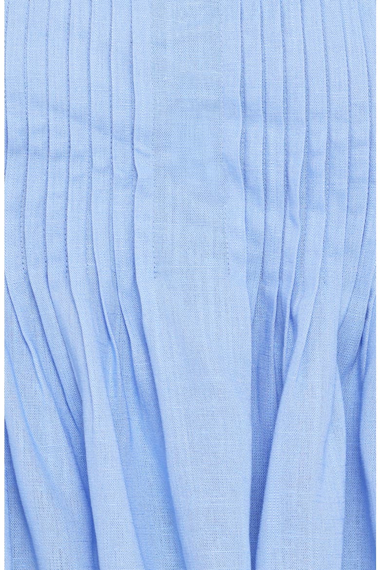 Cagnes Pintuck Pleat Strapless Top, Alternate, color, BLUE