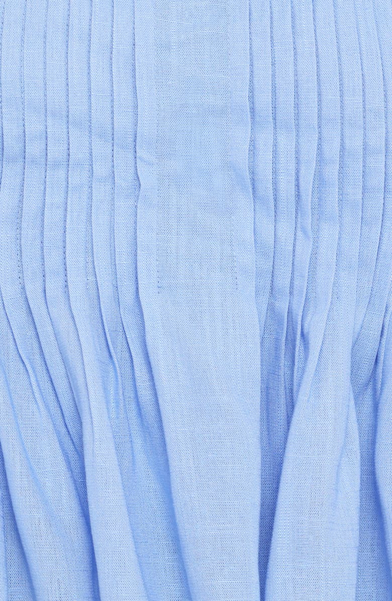 Petal & Pup Cagnes Pintuck Pleat Strapless Top, Alternate, color, Blue