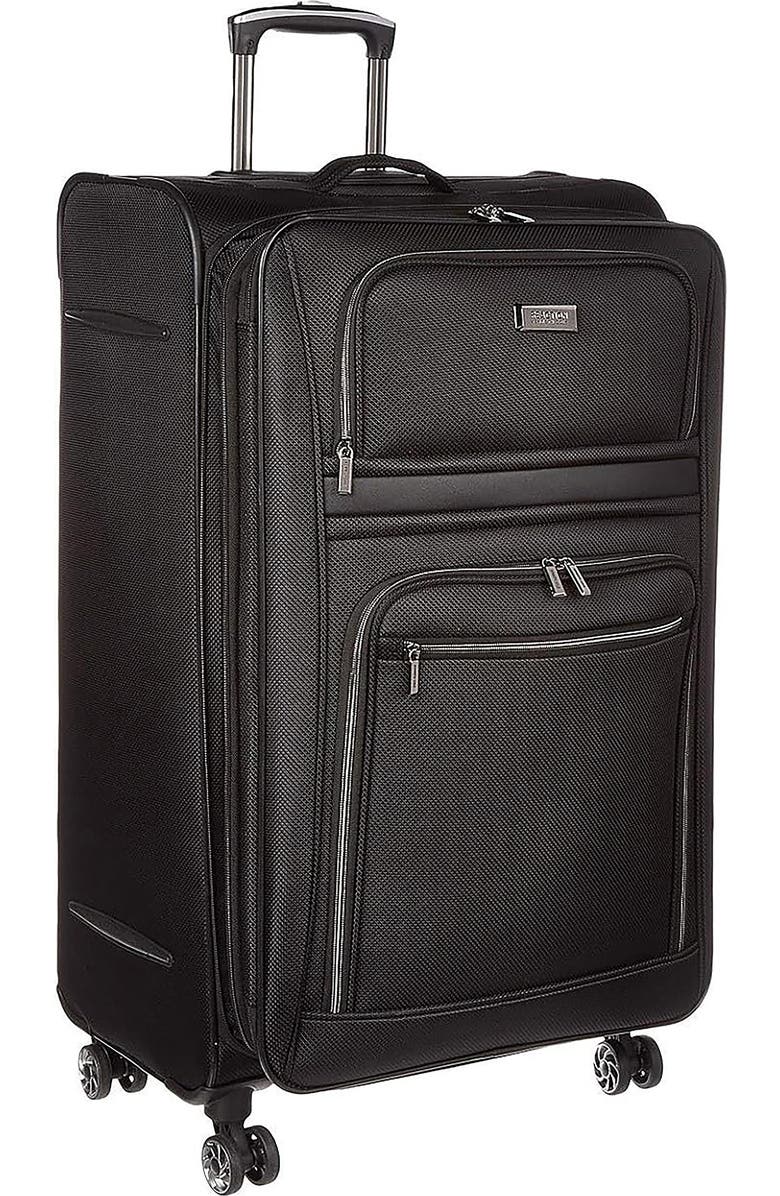 Reaction Kenneth Cole Rugged Roamer 28-Inch Large Expandable Spinner Suitcase, Main, color, Black