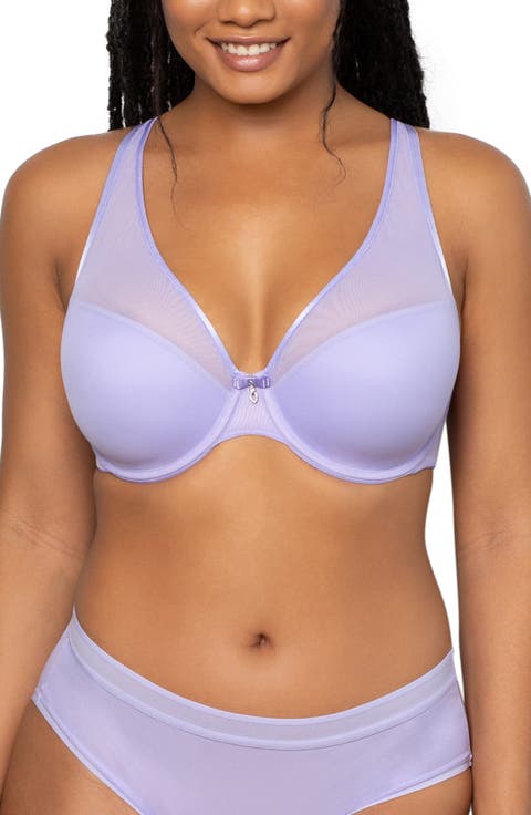 Sheer Mesh Plunge T-Shirt Bra