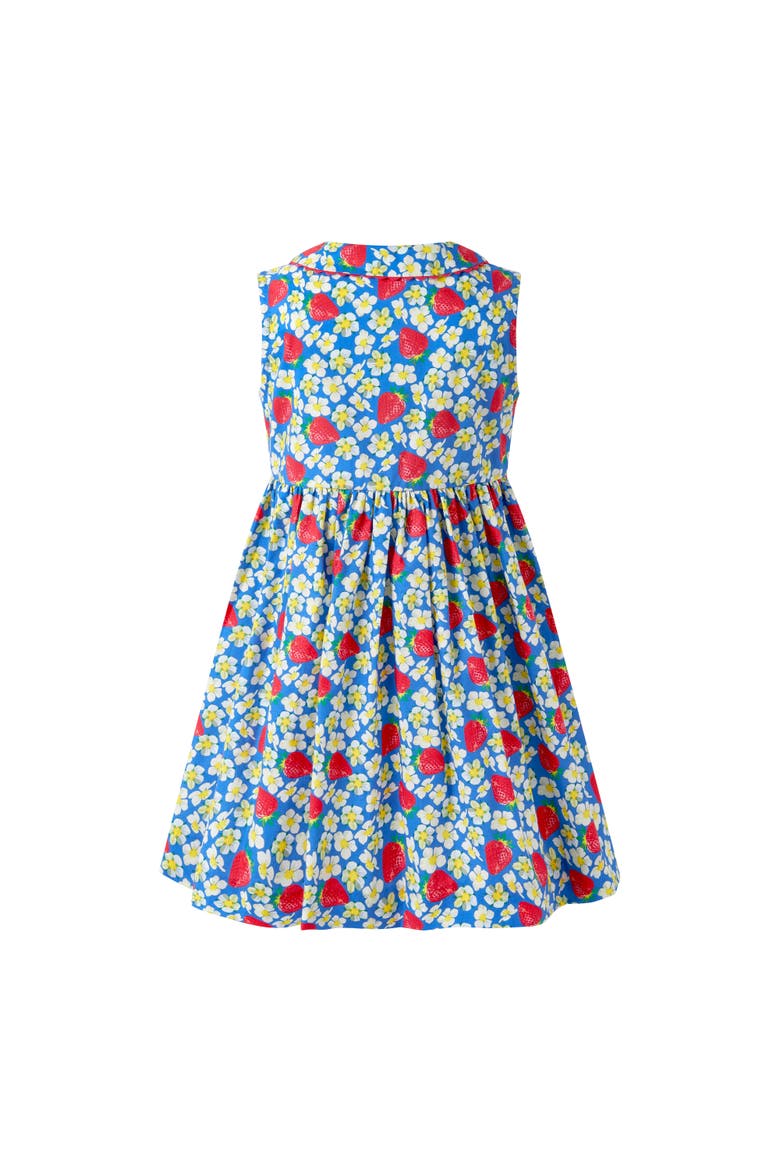 Strawberry Button-Front Dress, Alternate, color, Blue