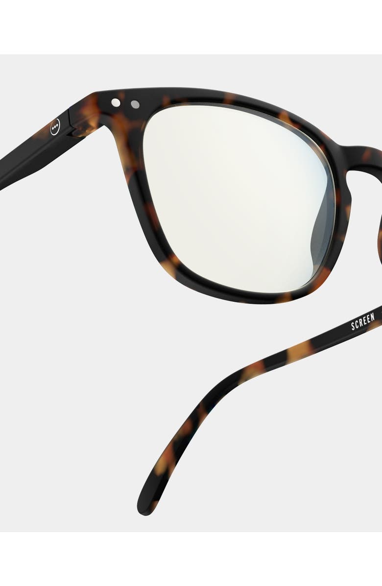 IZIPIZI #E 49mm Trapeze Screen Glasses, Alternate, color, Tortoise