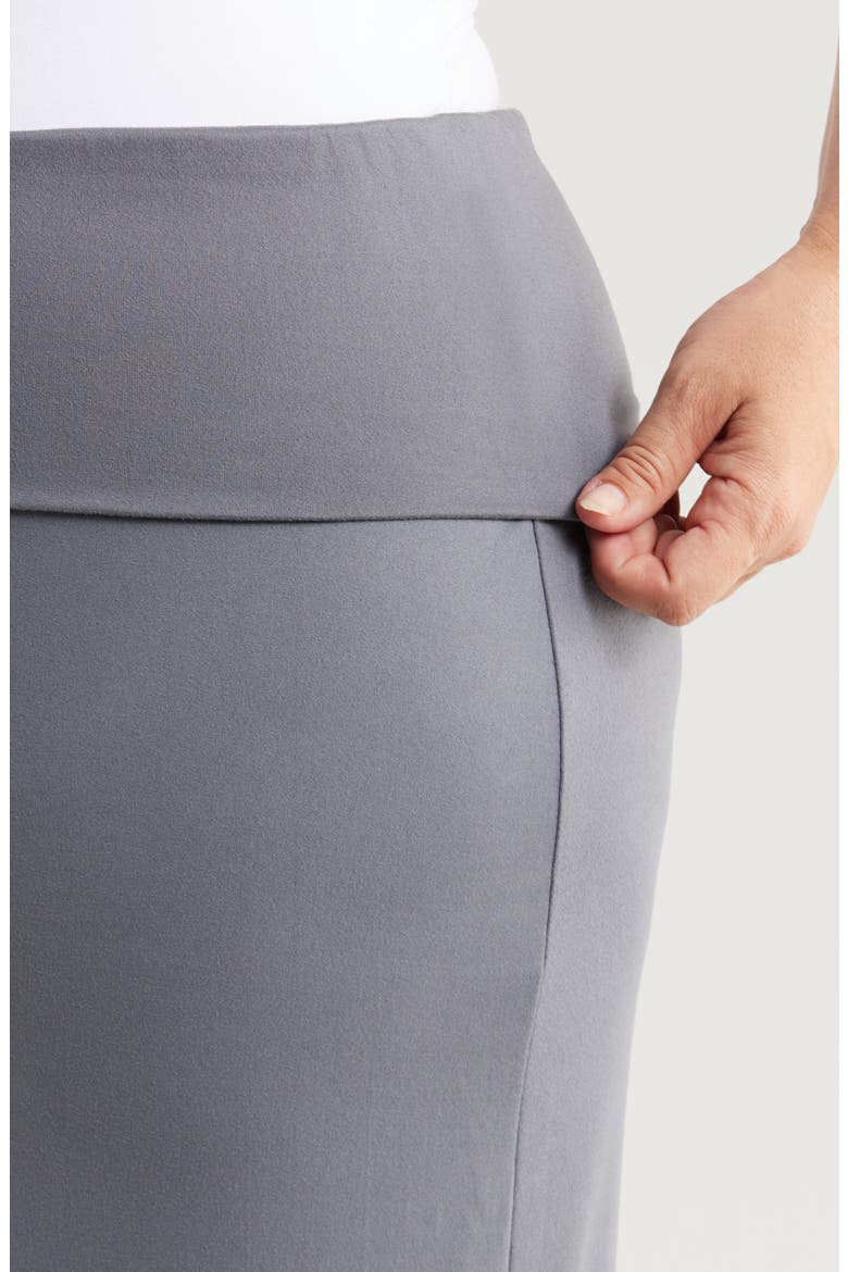Comfortable Foldover Skirt, Alternate, color, CHARCOAL
