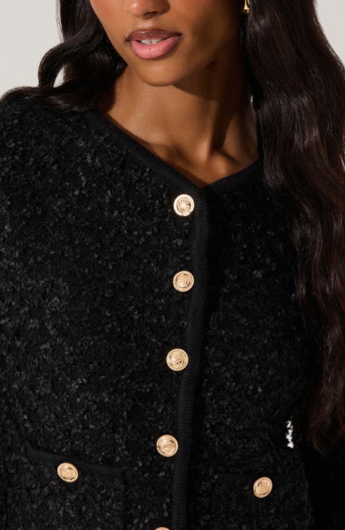 ASTR ASTR THE LABEL TEXTURE STITCH CARDIGAN 