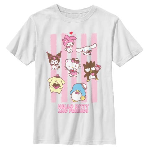 Boy's Hello Kitty Stripes and Friends  Graphic T-Shirt