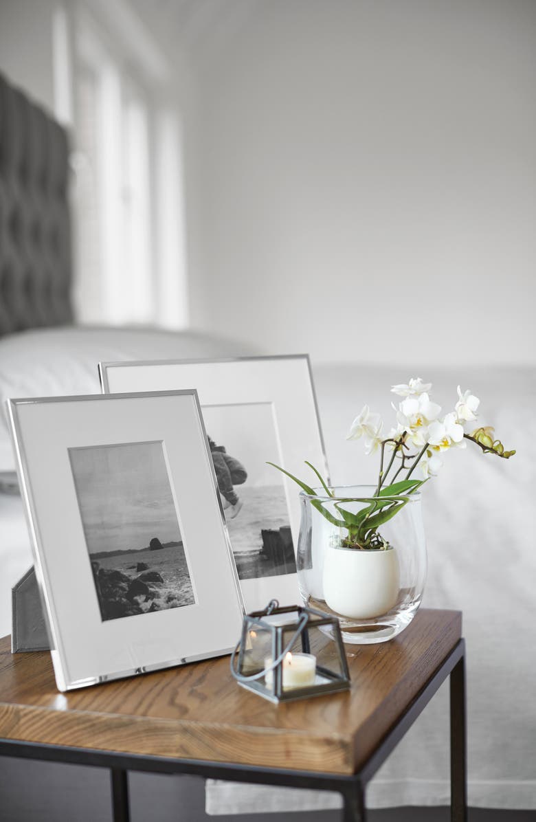 The White Company Fine Silver Plated Picture Frame, Alternate, color,