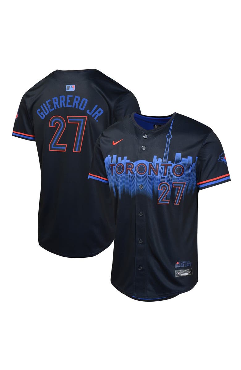 Nike Youth Nike Vladimir Guerrero Navy Toronto Blue Jays 2024 City Connect Limited Player Jersey, Alternate, color, 
