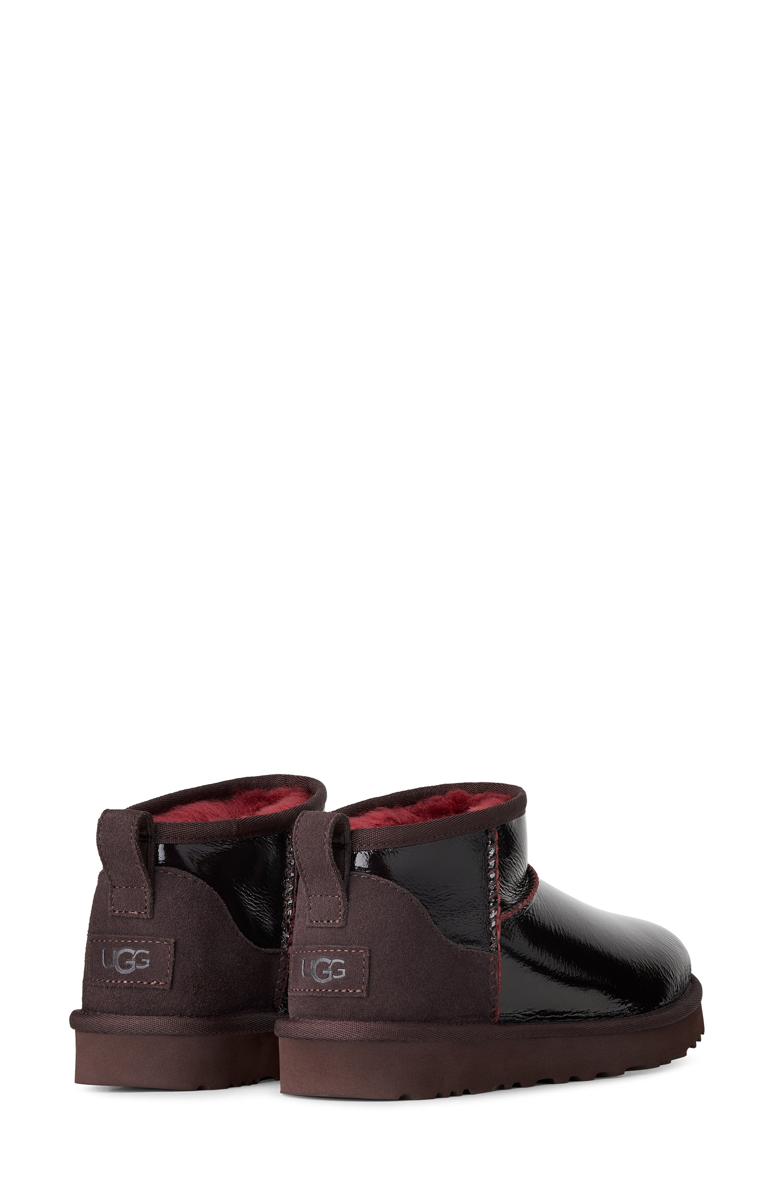 Classic Ultra Mini Crinkle Boot, Alternate, color, DARK CARAMEL