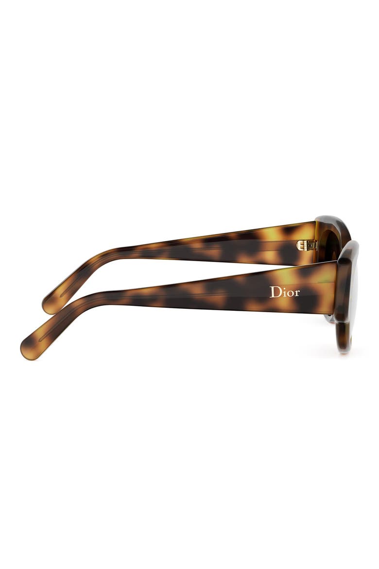 'DiorLuckyCharms B1I 53mm Butterfly Sunglasses, Alternate, color, BLONDE HAVANA / GRADIENT SMOKE