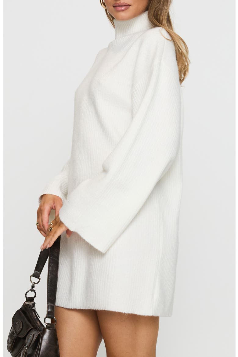 Sonelle Long Sleeve Sweater Minidress, Alternate, color, WHITE