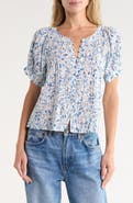 Reformation Calia Puff Sleeve Top