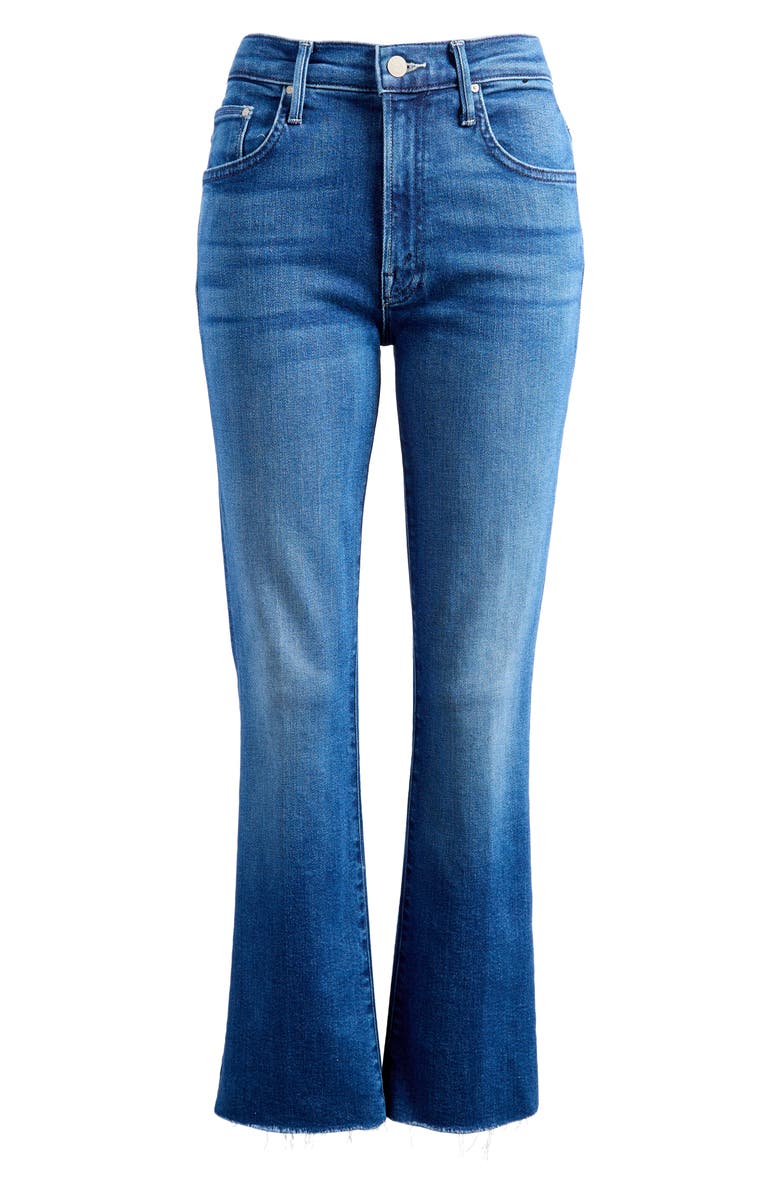 MOTHER The Insider High Waist Fray Hem Crop Bootcut Jeans, Alternate, color, Whatever You Want