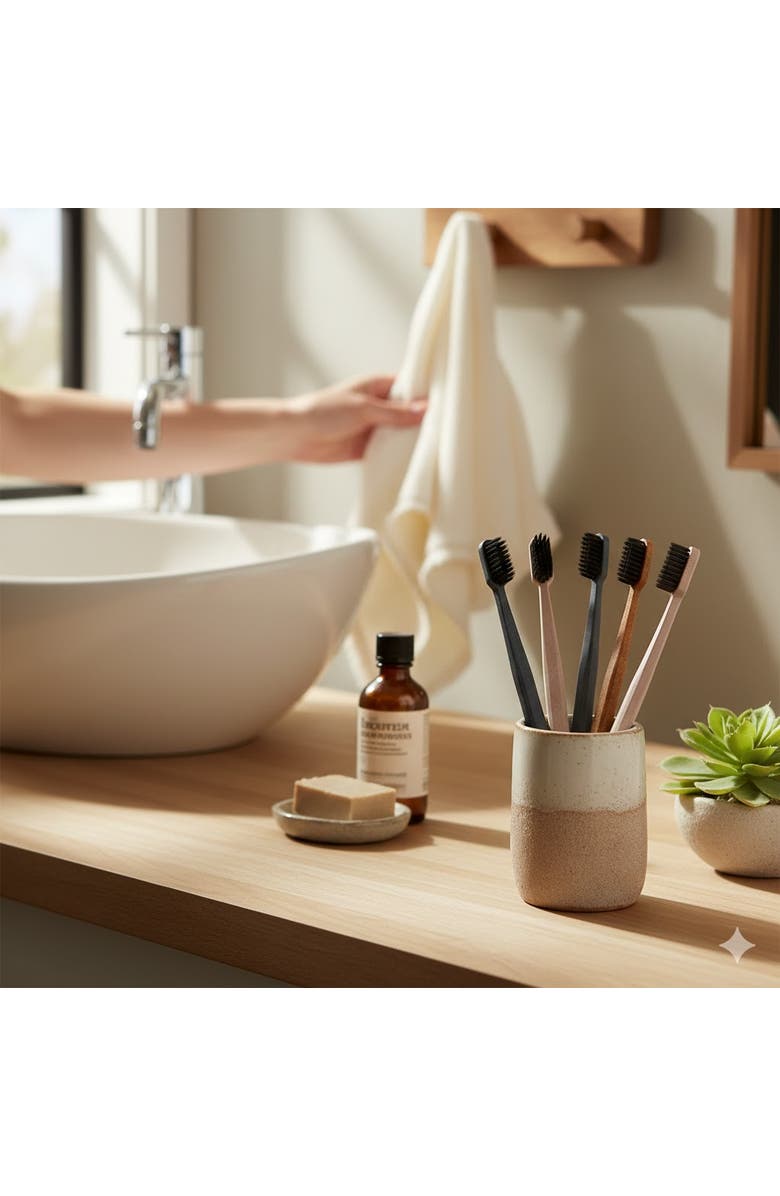 PURSONIC Total Clean Oral Care Bundle Advanced Hygiene & Sustainable Choice, Alternate, color, White