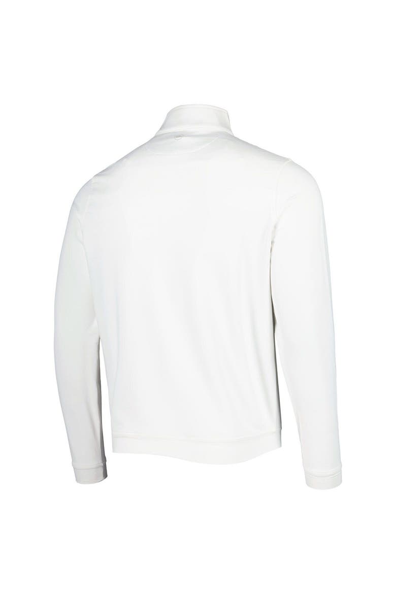 Men's Peter Millar White Ohio State Buckeyes Perth Performance Quarter-Zip Top, Alternate, color, White