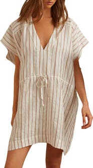 Reiss Romy Linen & Cotton Cover-Up Tunic