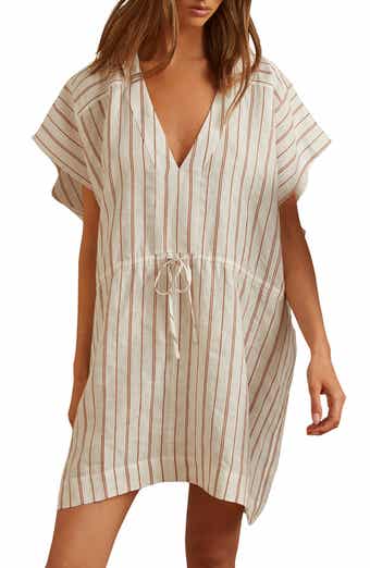 Reiss Romy Linen & Cotton Cover-Up Tunic