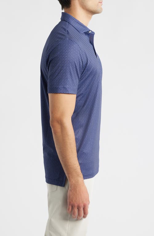 Johnnie-o Coupe Performance Jersey Polo In Blue