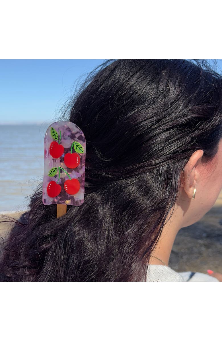 Centinelle Cherry Popsicle Hair Claw, Alternate, color,