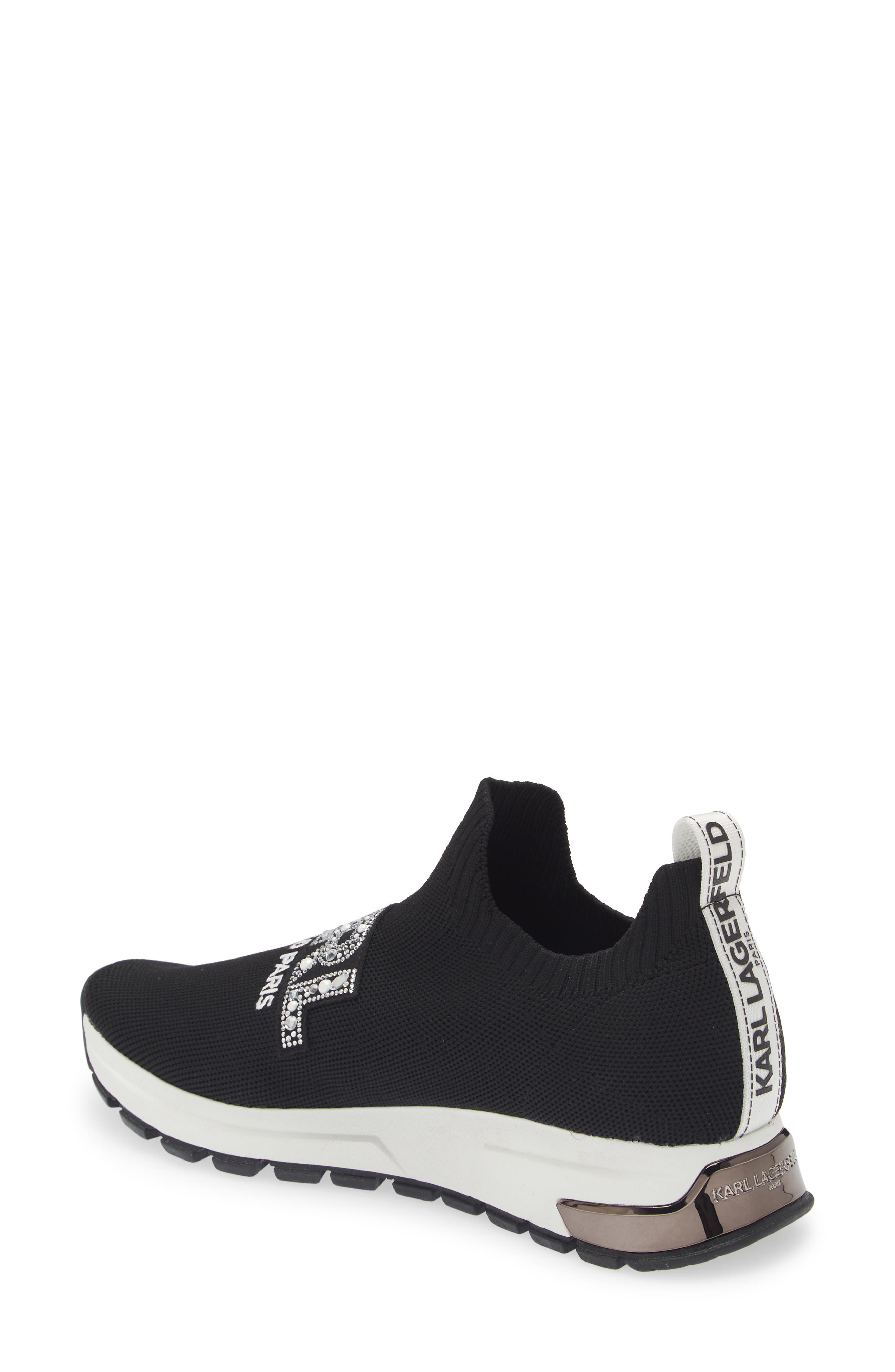 KARL LAGERFELD PARIS Maries Crystal Sneaker, Alternate, color, 