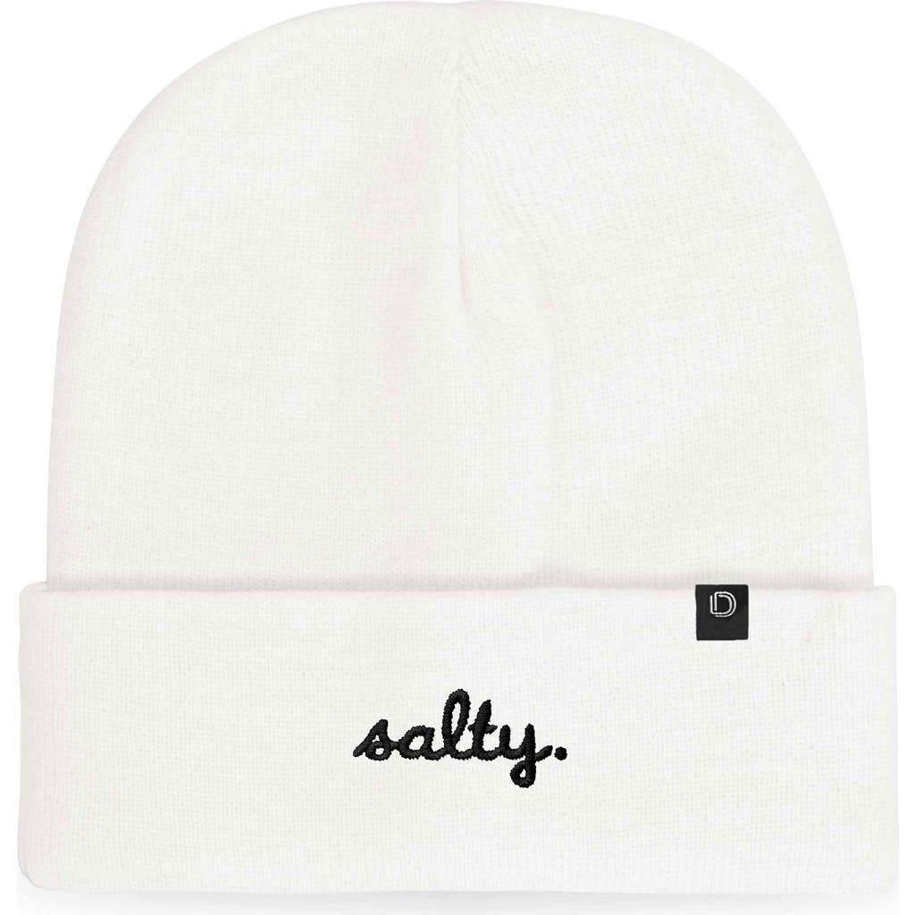 Dalix Salty Beanie Cap In White