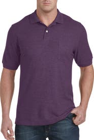 Harbor Bay by DXL Big & Tall Pocket Piqué Polo Shirt