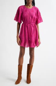 FARM Rio Lace Detail Cotton Minidress