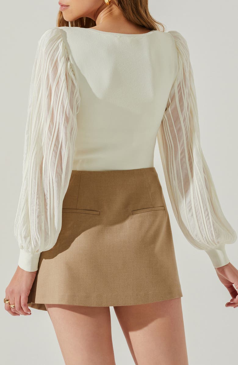 ASTR the Label Kienna Mixed Media Sweater, Alternate, color, 