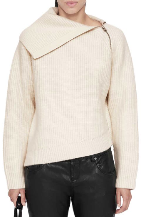 Cleo Funnel Neck Merino Wool Sweater