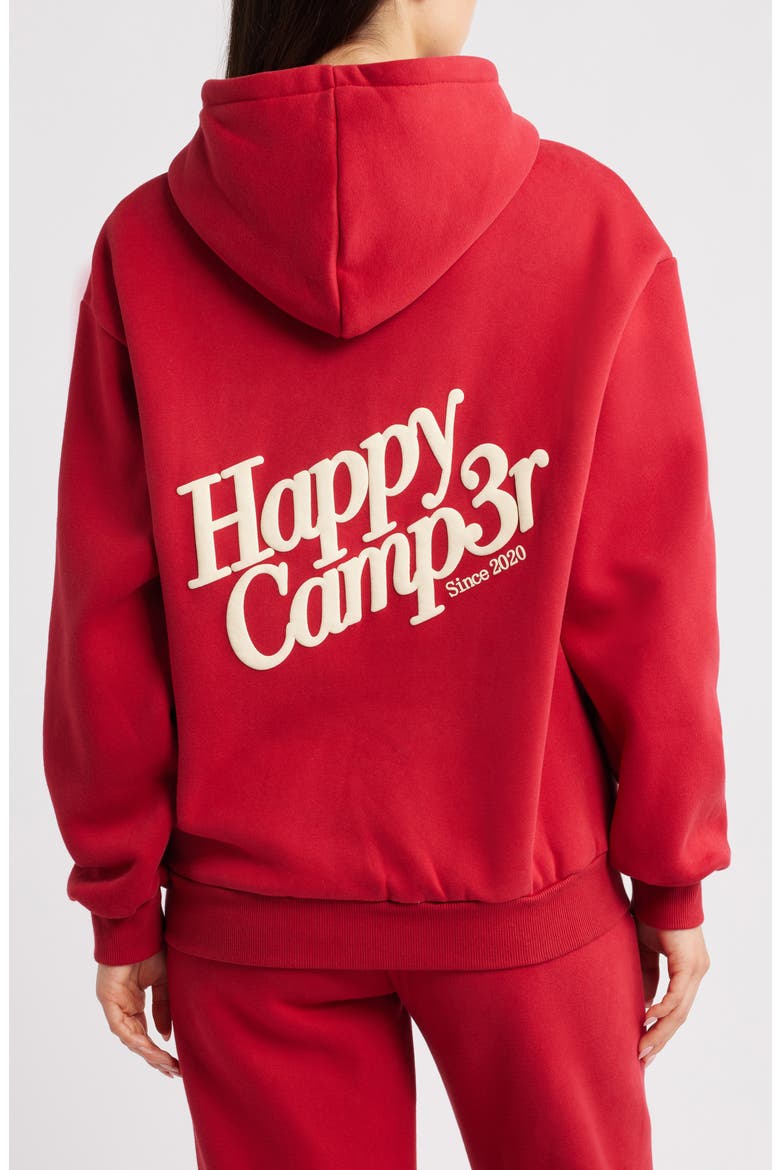 Puff Series Core Logo Cotton Blend Hoodie, Alternate, color, POMEGRANATE RED
