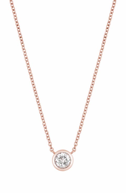 Diamond Bezel Pendant Necklace - 0.25 ctw. (Nordstrom Exclusive)