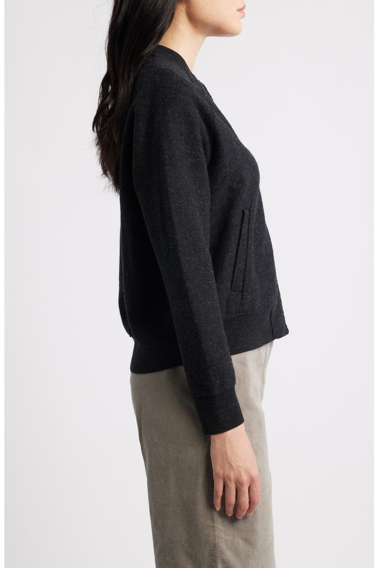 Wool Bomber Jacket, Alternate, color, CHARCOAL