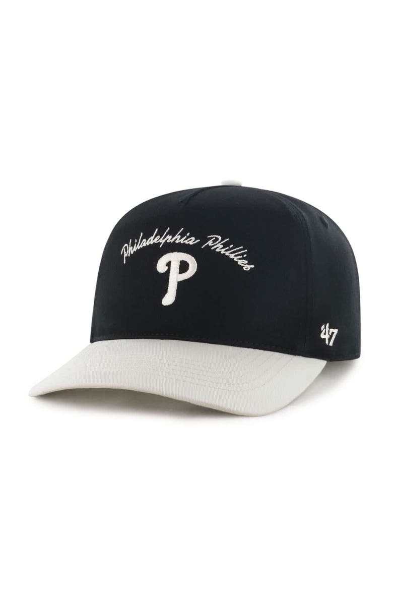 '47 Men's '47 Black Philadelphia Phillies Stable Hitch Adjustable Hat, Main, color, 