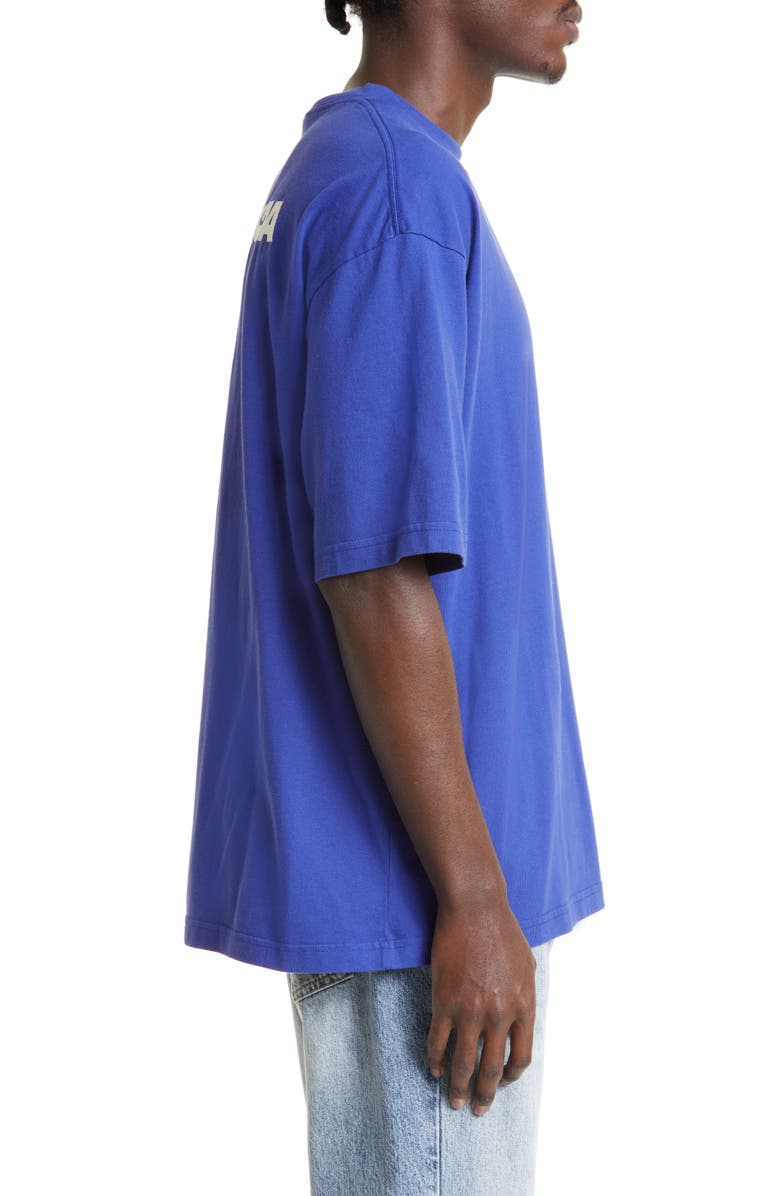 Balenciaga Turn Logo Stretch Cotton Graphic Tee, Alternate, color, 