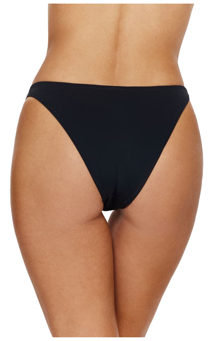 Flirtt Gottex Midnight Low Rise Bikini Bottom, Alternate, color, Black
