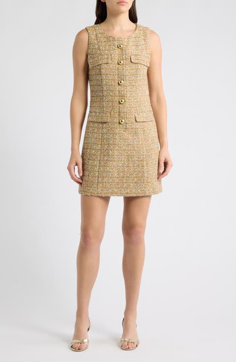 Bindy Tweed Shift Romper
