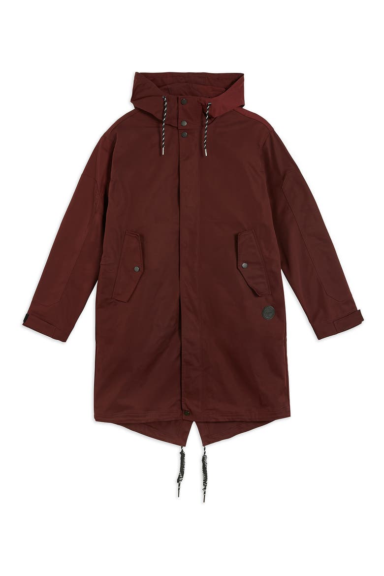 Liftie Nylon Parka, Alternate, color, BURGUNDY