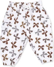 Angel Dear Kids' Leopard Bow French Terry Cargo Pants