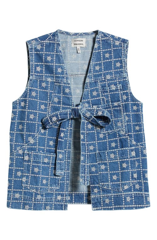 DAMSON MADDER DAMSON MADDER DILLY BRODERIE DENIM VEST