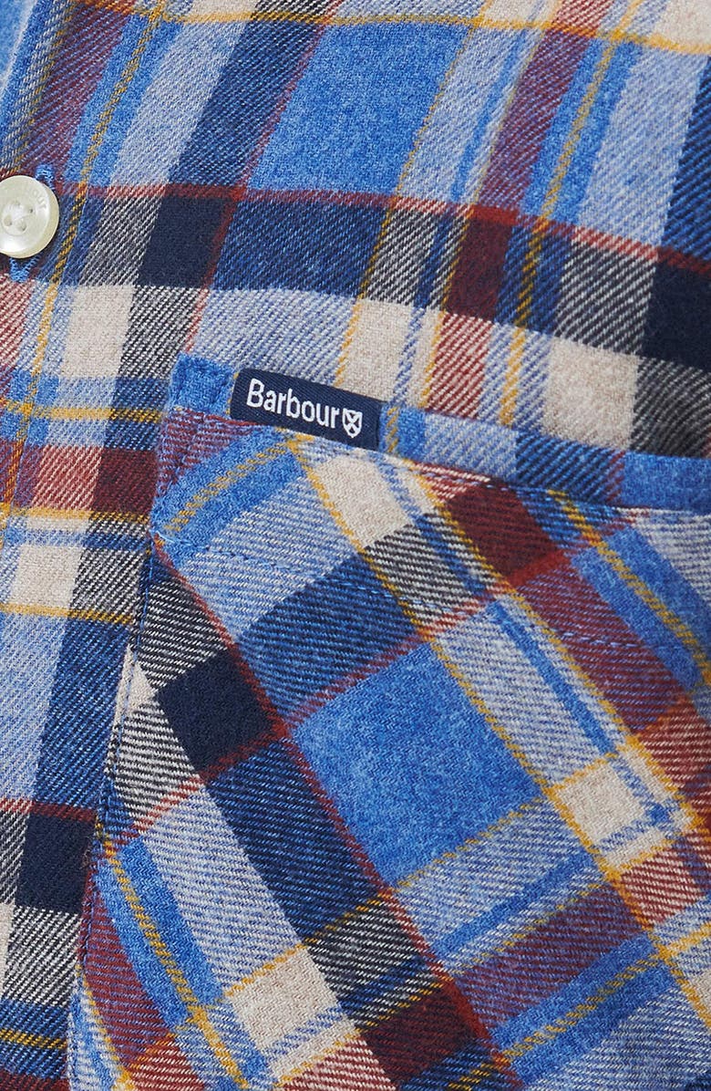 Barbour Kids' Holystone Plaid Cotton Button-Up Shirt, Alternate, color,
