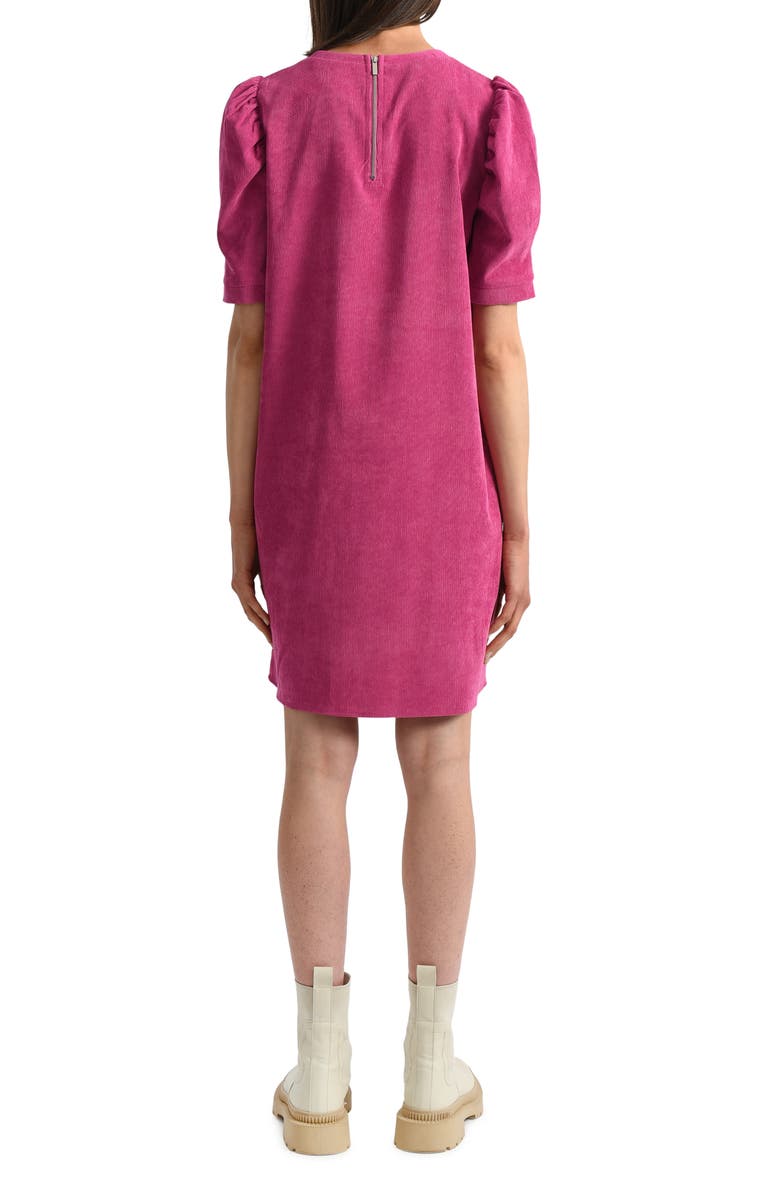Molly Bracken Puff Sleeve Corduroy Shift Dress, Alternate, color,