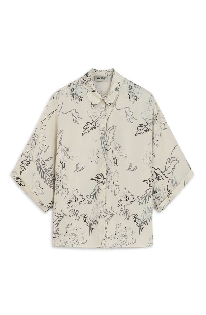 Nocturne Flowy Patterned Shirt, Alternate, color, 