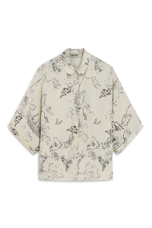 Nocturne Flowy Patterned Shirt In Multi