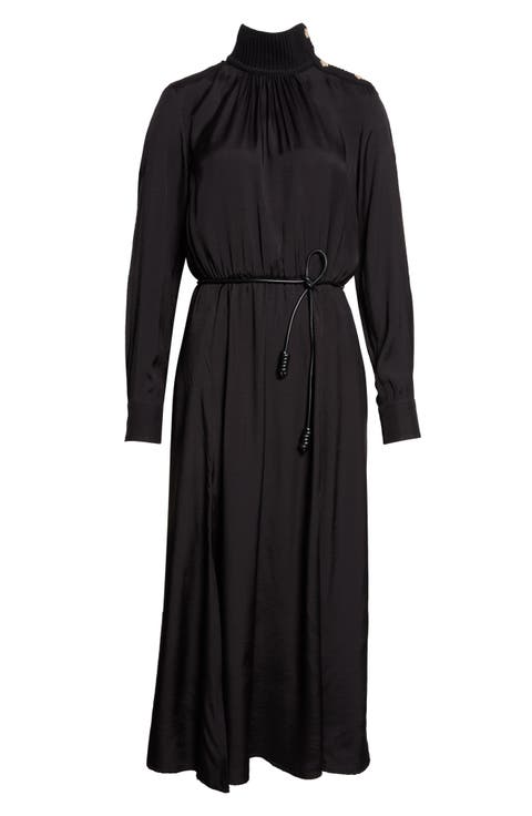 Mock Neck Long Sleeve Dress