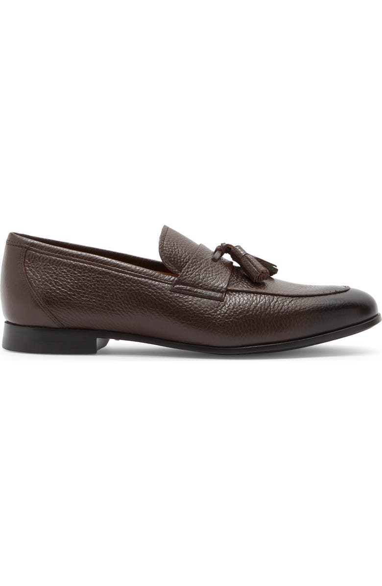 Magnanni Tavarez Tassel Loafer, Alternate, color, Mid Brown Pebble