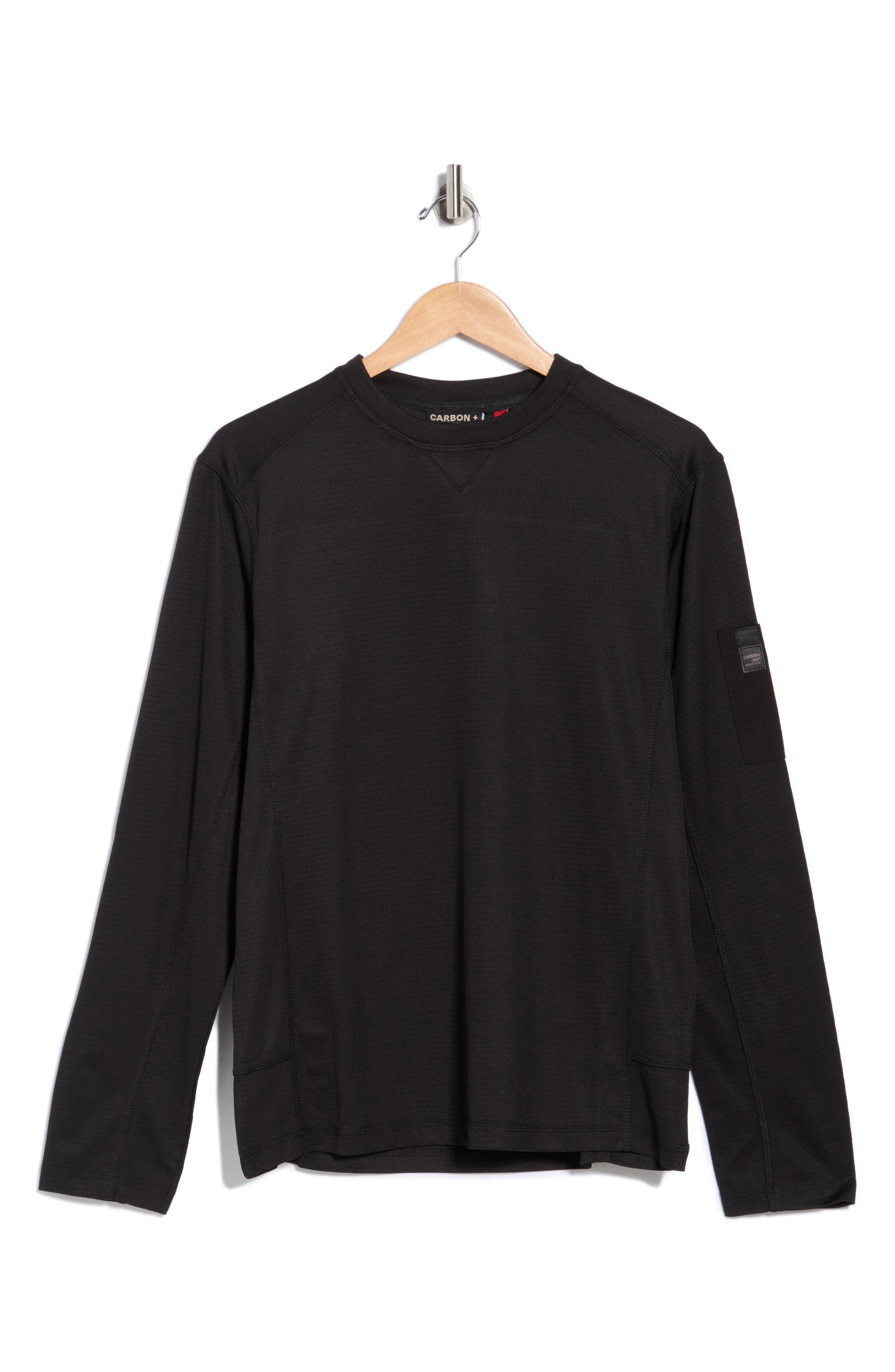 CARBON + CRAFT Grid Jacquard Long Sleeve T-Shirt