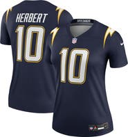 Nike Women's Nike Justin Herbert Navy Los Angeles Chargers Alternate Super Chargers Legend Player Performance Top