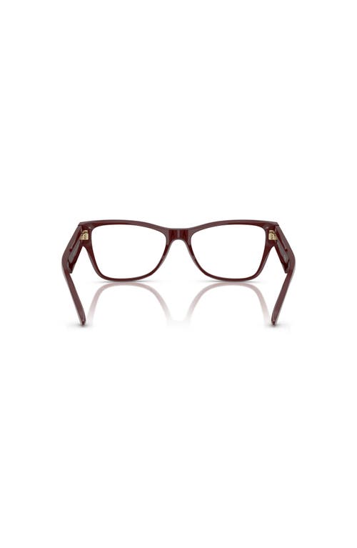 Jimmy Choo 52mm Rectangle Optical Glasses In Brown