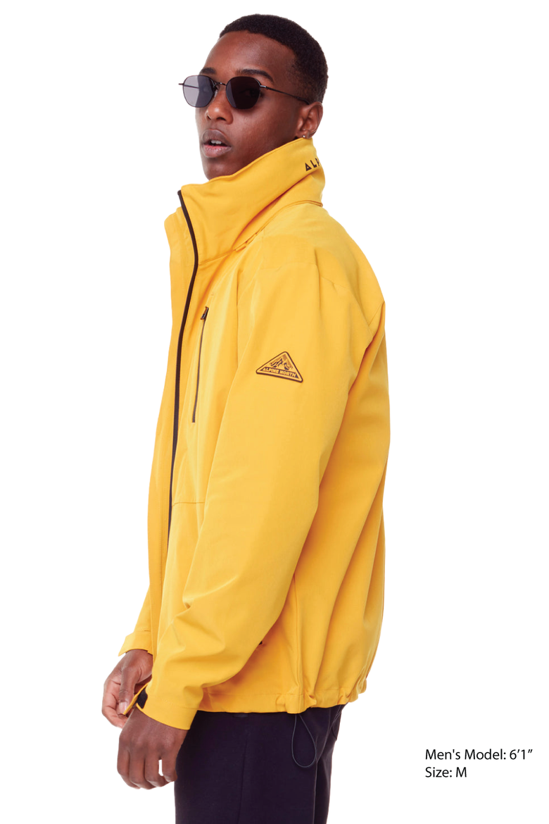 CARMACKS - Men's Midweight Rain Shell Jacket, Alternate, color, MUSTARD