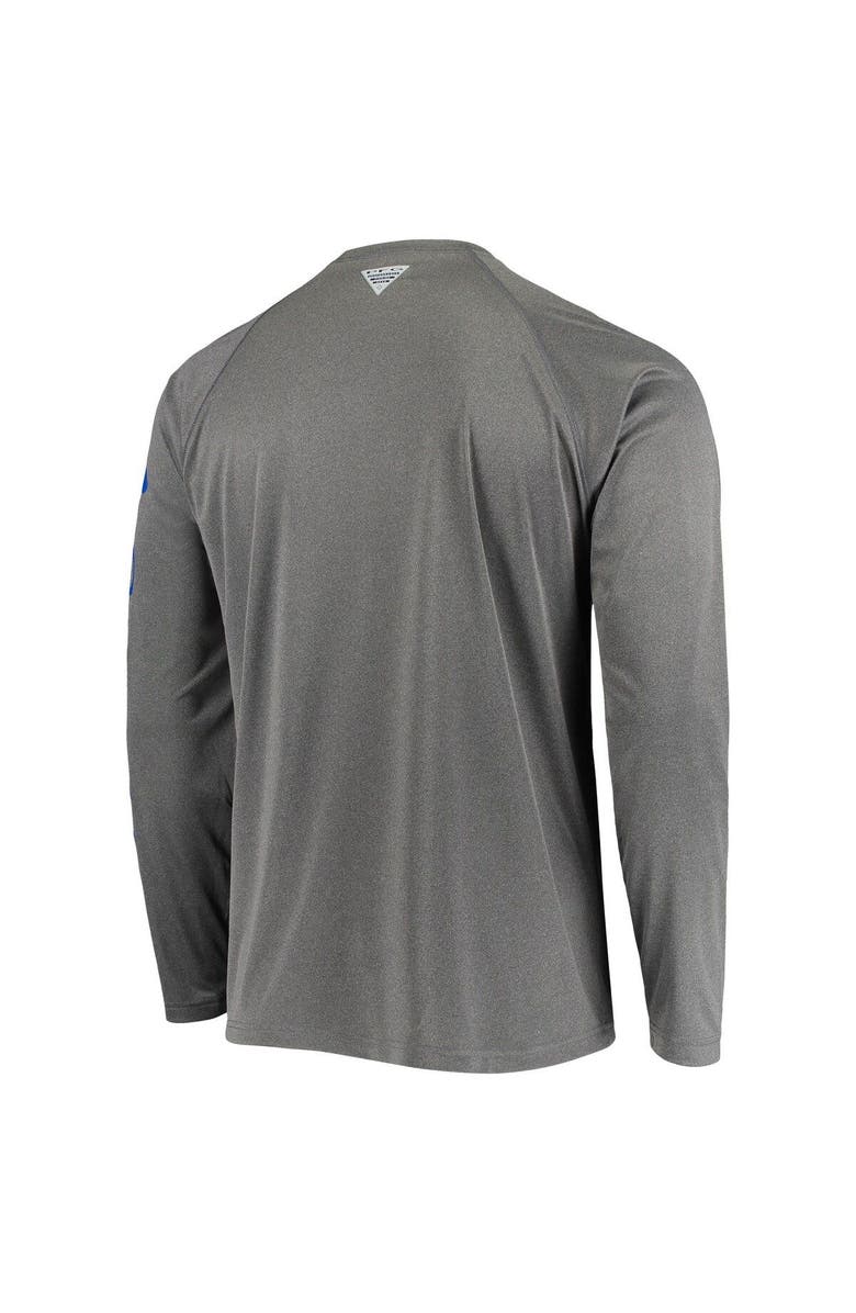 Columbia Men's Columbia Charcoal Kentucky Wildcats Terminal Tackle Omni-Shade Raglan Long Sleeve T-Shirt, Alternate, color,